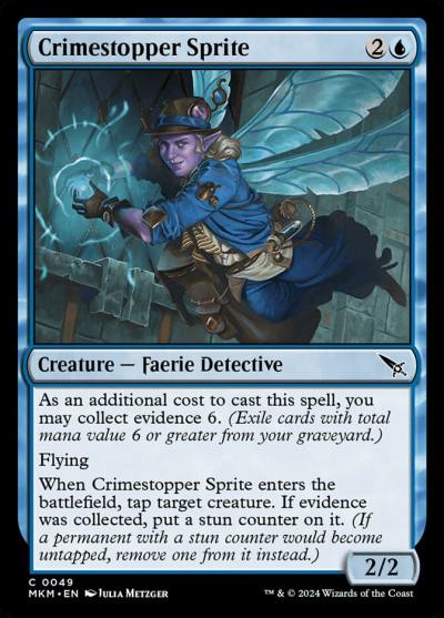 Crimestopper Sprite MKM-49 Murders at Karlov Manor Magic card