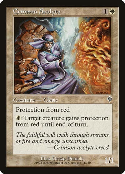 Crimson Acolyte 11 Invasion Magic card