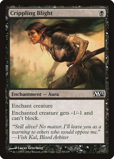 Crippling Blight M13-85 Magic 2013 Magic card