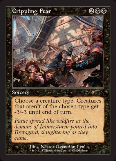 Crippling Fear PW24-17 Wizards Play Network 2024 Magic card