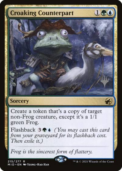 Croaking Counterpart PMID-215P Innistrad: Midnight Hunt Promos Magic card