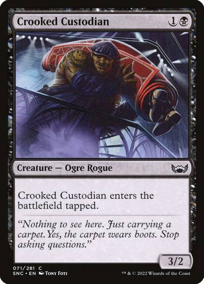 Crooked Custodian SNC-71 Streets of New Capenna Magic card