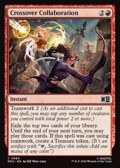 Crossover Collaboration MSC-684 Marvel Super Heroes Commander Magic card