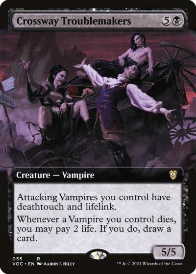 Crossway Troublemakers VOC-55 Crimson Vow Commander Magic card