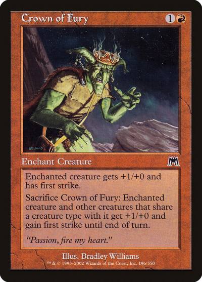 Crown of Fury ONS-196 Onslaught Magic card