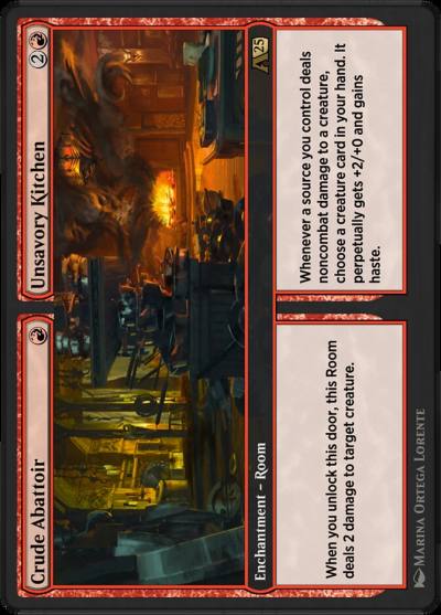 Crude Abattoir // Unsavory Kitchen YDSK-13 Alchemy: Duskmourn Magic card