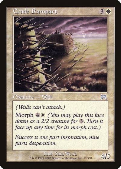 Crude Rampart ONS-17 Onslaught Magic card