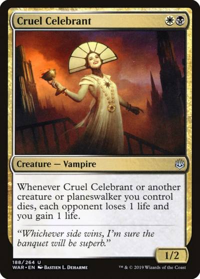 Cruel Celebrant WAR-188 War of the Spark Magic card