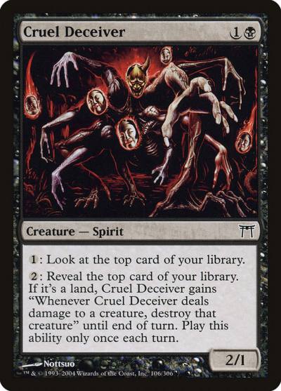 Cruel Deceiver 106 Champions of Kamigawa Magic card