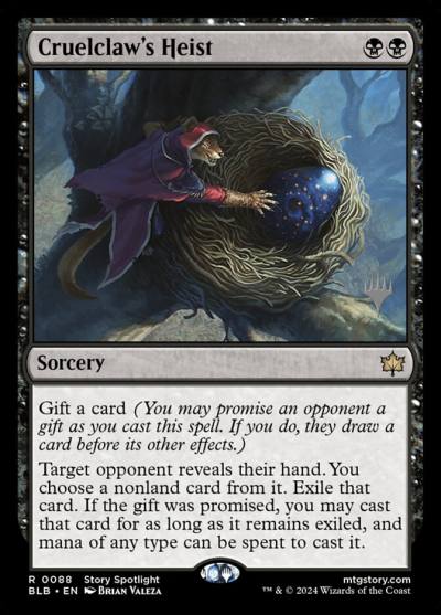 Cruelclaw's Heist PBLB-88P Bloomburrow Promos Magic card