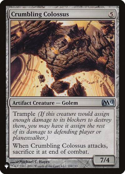Crumbling Colossus PLST-M12-204 The List Magic card