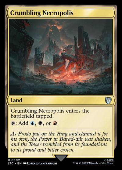 Crumbling Necropolis LTC-302 Tales of Middle-earth Commander Magic card