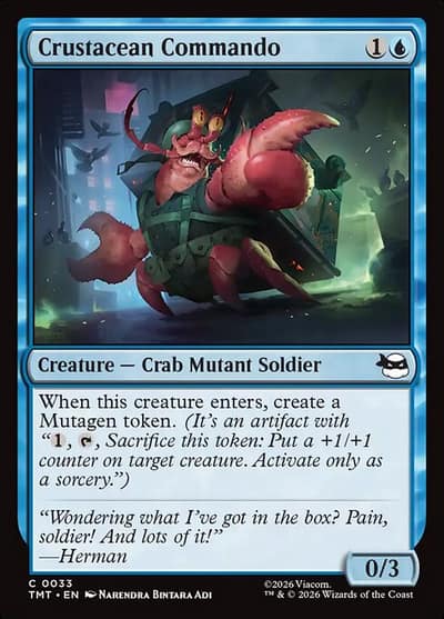 Crustacean Commando 33 Teenage Mutant Ninja Turtles Magic card