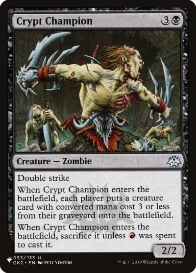 Crypt Champion PLST-GK2-53 The List Magic card