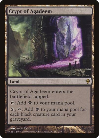 Crypt of Agadeem ZEN-212 Zendikar Magic card