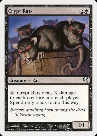 Crypt Rats PHUK-28 Hachette UK Magic card