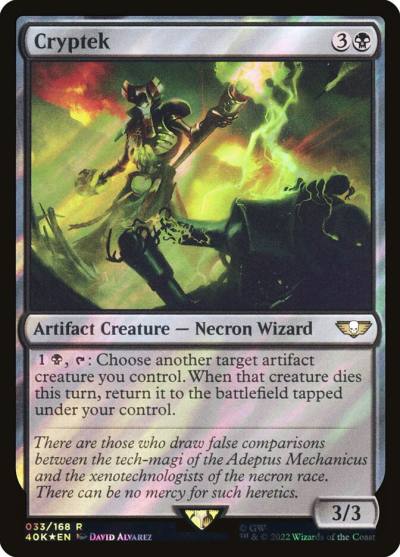 Cryptek 40K-33STAR Warhammer 40,000 Commander Magic card