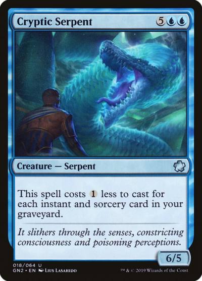 Cryptic Serpent GN2-18 Game Night 2019 Magic card