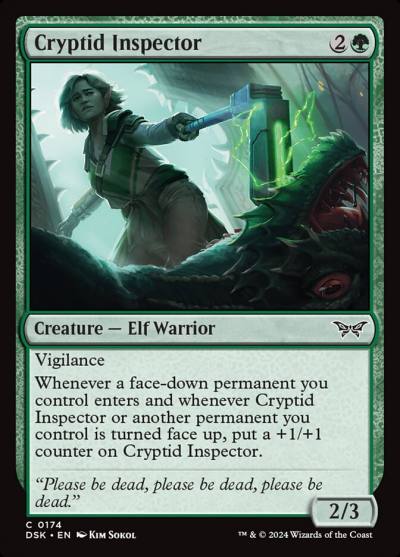 Cryptid Inspector 174 Duskmourn: House of Horror Magic card