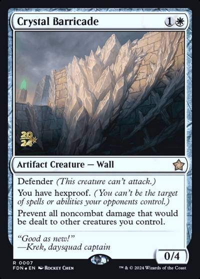 Crystal Barricade PFDN-7S Foundations Promos Magic card