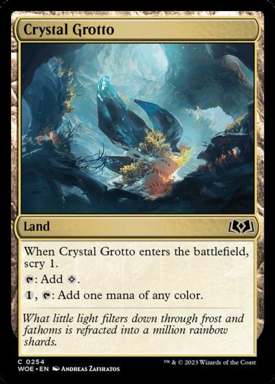 Crystal Grotto WOE-254 Wilds of Eldraine Magic card