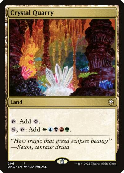 Crystal Quarry DMC-206 Dominaria United Commander Magic card