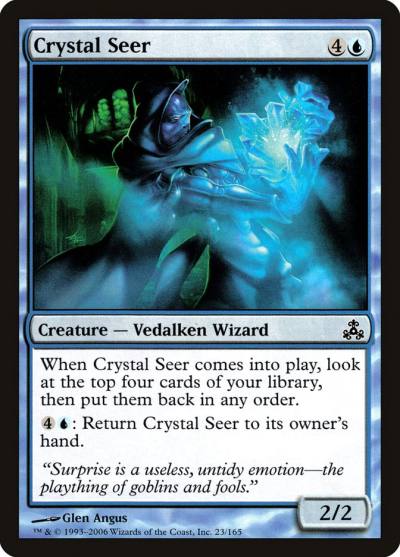Crystal Seer 23 Guildpact Magic card