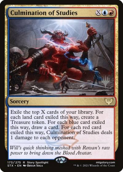 Culmination of Studies PSTX-173P Strixhaven: School of Mages Promos Magic card
