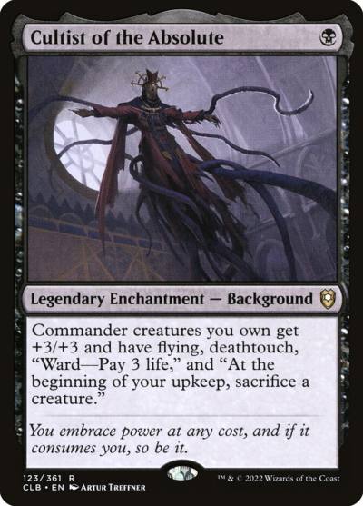 Cultist of the Absolute CLB-123 Commander Legends: Battle for Baldur's Gate Magic card