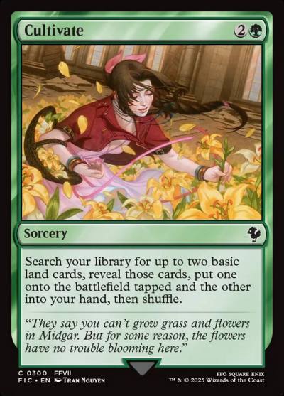 Cultivate FIC-300 Final Fantasy Commander Magic card