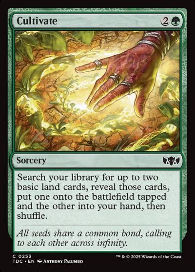 Cultivate TDC-253 Tarkir: Dragonstorm Commander Magic card