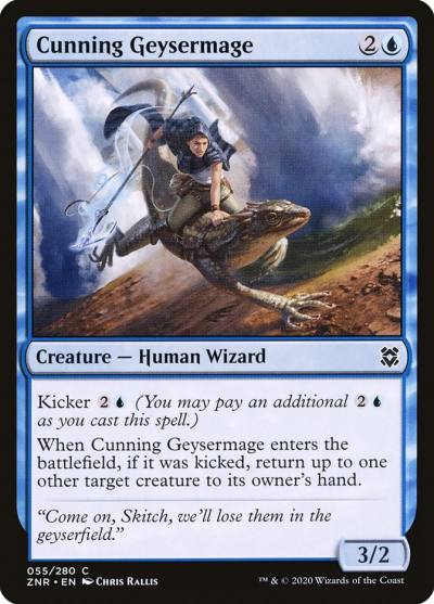 Cunning Geysermage 55 Zendikar Rising Magic card
