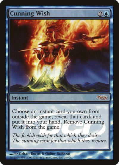 Cunning Wish G07-2 Judge Gift Cards 2007 Magic card