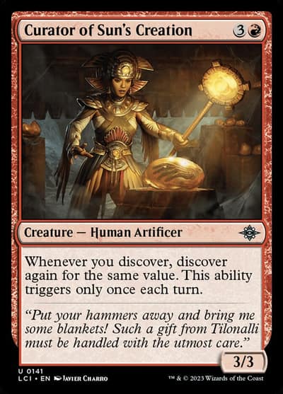 Curator of Sun's Creation 141 The Lost Caverns of Ixalan Magic card