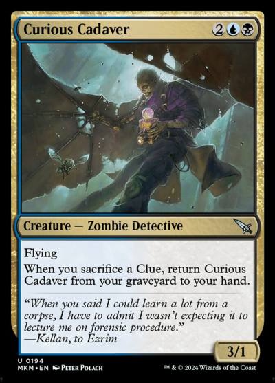 Curious Cadaver MKM-194 Murders at Karlov Manor Magic card