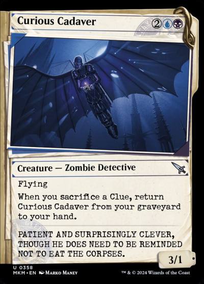Curious Cadaver MKM-358 Murders at Karlov Manor Magic card
