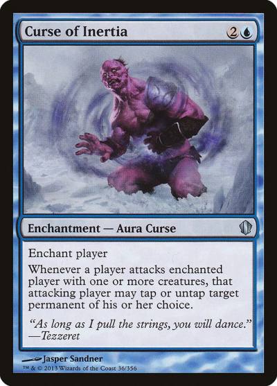 Curse of Inertia C13-36 Commander 2013 Magic card