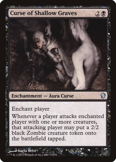 Curse of Shallow Graves C13-71 Commander 2013 Magic card