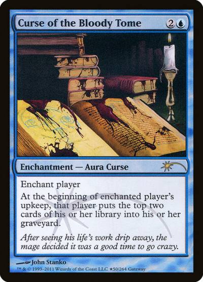 Curse of the Bloody Tome PW11-80 Wizards Play Network 2011 Magic card
