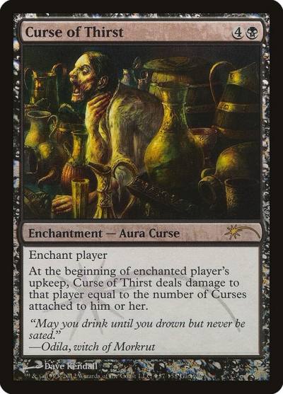 Curse of Thirst PW12-81 Wizards Play Network 2012 Magic card