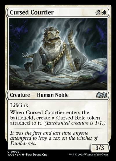 Cursed Courtier 9 Wilds of Eldraine Magic card