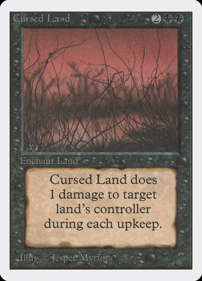 Cursed Land 2ED-98 Unlimited Edition Magic card
