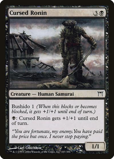 Cursed Ronin 107 Champions of Kamigawa Magic card