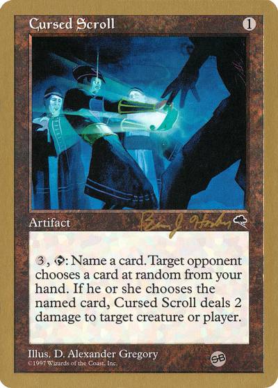 Cursed Scroll WC98-BH281SB World Championship Decks 1998 Magic card