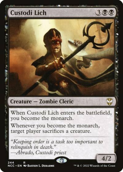 Custodi Lich NCC-244 New Capenna Commander Magic card