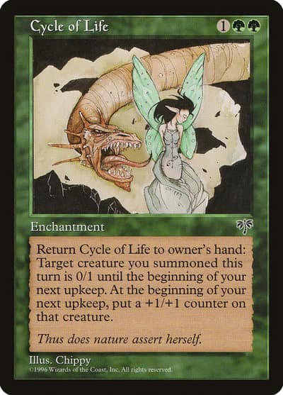 Cycle of Life MIR-211 Mirage Magic card