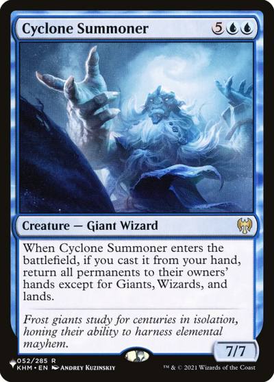 Cyclone Summoner PLST-KHM-52 The List Magic card
