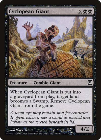 Cyclopean Giant 100 Time Spiral Magic card