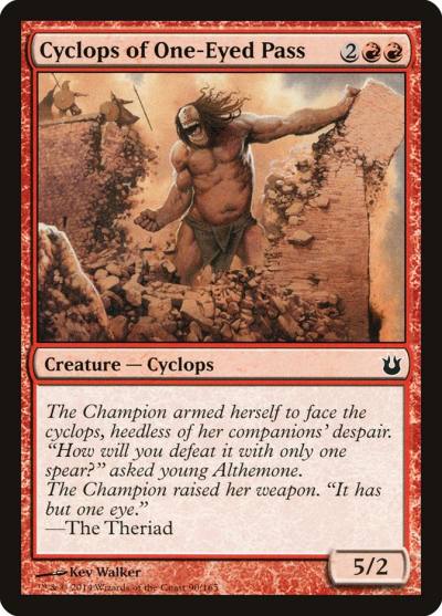 Cyclops of One-Eyed Pass BNG-90 Born of the Gods Magic card
