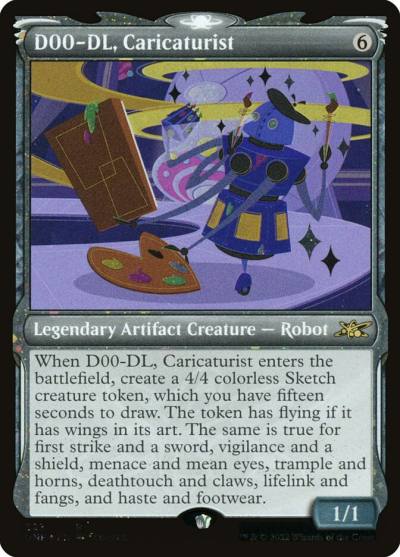 D00-DL, Caricaturist UNF-525 Unfinity Magic card